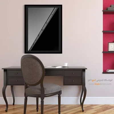 تابلو دیواری سیاه سفید - خط تعادل – تابلو سیاه و سفید - اسپو دکور