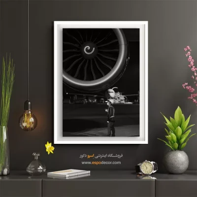 غرش موتور – تابلو سیاه و سفید - تابلو عکس هنری - اسپو دکور