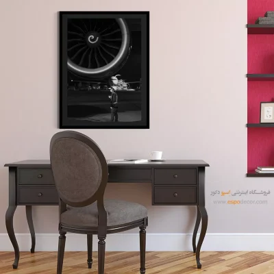 غرش موتور – تابلو سیاه و سفید - تابلو عکس هنری - اسپو دکور