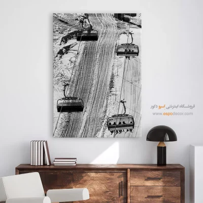 تابلو سیاه و سفید دکوری - ریتم صعود – تابلو سیاه و سفید - اسپو دکور