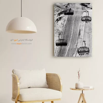 تابلو سیاه و سفید دکوری - ریتم صعود – تابلو سیاه و سفید - اسپو دکور