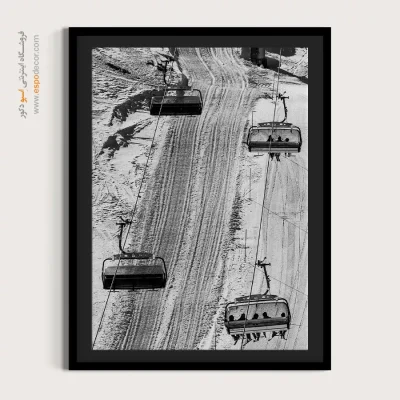 تابلو سیاه و سفید دکوری - ریتم صعود – تابلو سیاه و سفید - اسپو دکور