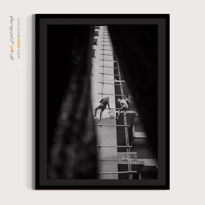 نقاشی دیواری با ترکیب رنگهای خنثی