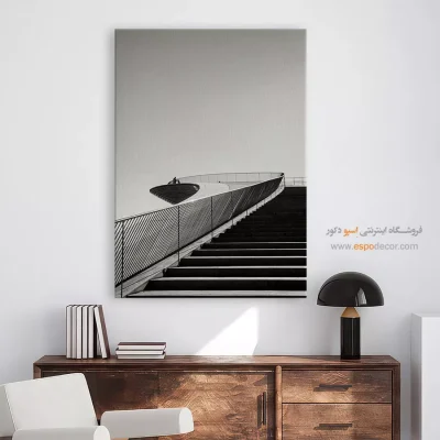 تابلو دکوراتیو با ترکیب سیاه و سفید