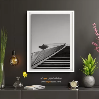 تابلو دکوراتیو با ترکیب سیاه و سفید