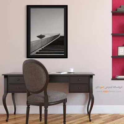 تابلو دکوراتیو با ترکیب سیاه و سفید