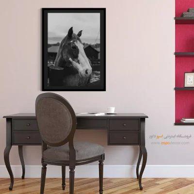 دکوراسیون مزرعه‌ای و روستیک - سکوت نجیب – تابلو سیاه و سفید - اسپو دکور