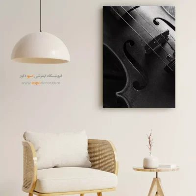 تابلو سیاه و سفید بافت‌دار