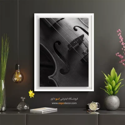 تابلو سیاه و سفید بافت‌دار