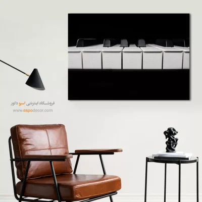 تابلو هنری با تکنیک خطی