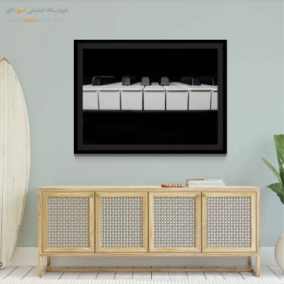 تابلو هنری با تکنیک خطی