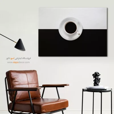 دکوراسیون آشپزخانه مدرن - متقارن – تابلو سیاه و سفید - اسپو دکور