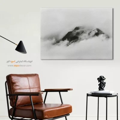تابلو بوم سیاه و سفید بافتدار برای دکور مدرن