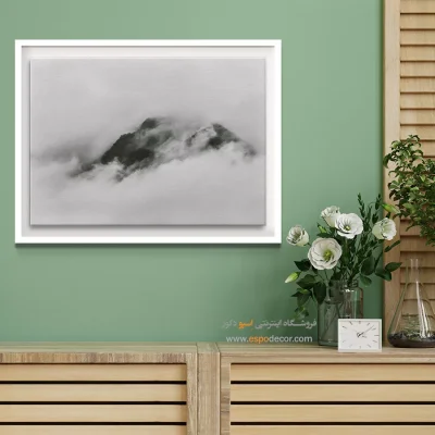 تابلو بوم سیاه و سفید بافتدار برای دکور مدرن