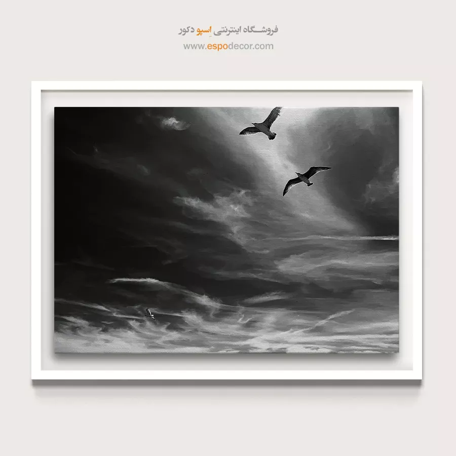 تابلو مینیمال با خطوط شکسته