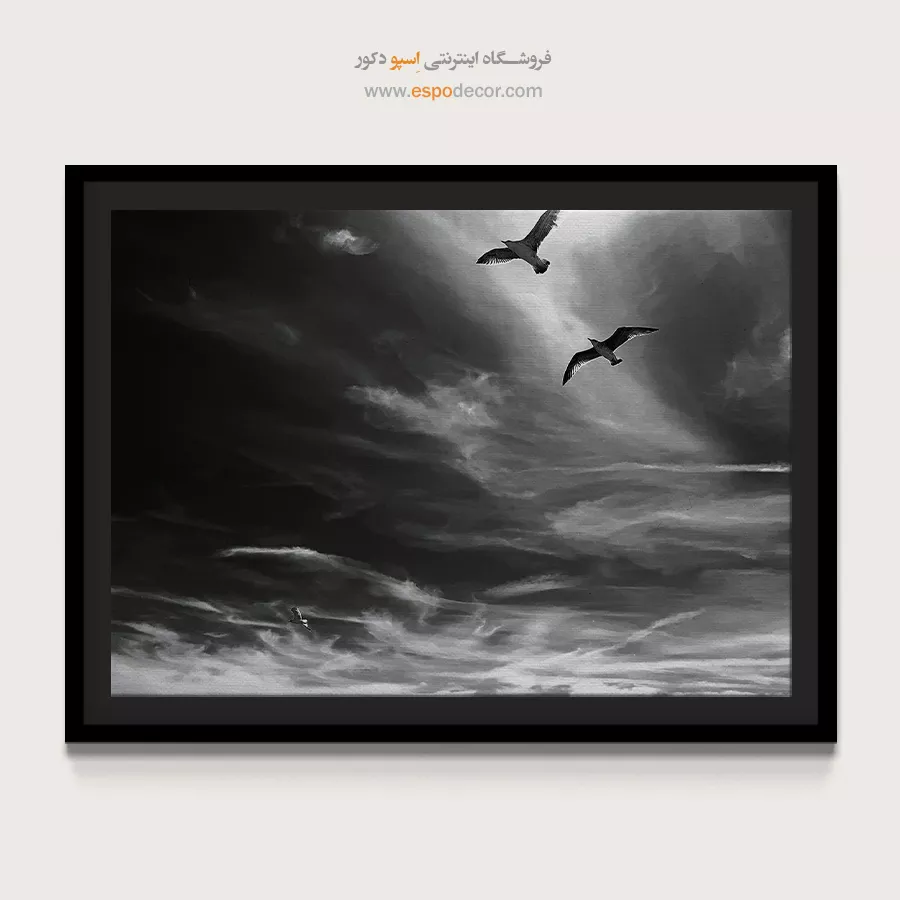 تابلو مینیمال با خطوط شکسته