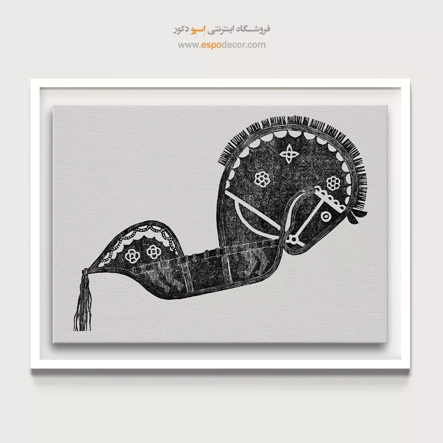 تابلو سیاه و سفید مینیمال