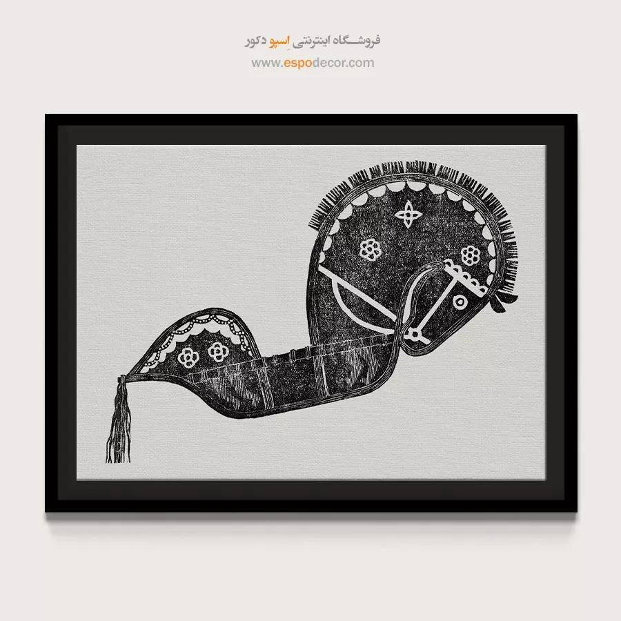 تابلو سیاه و سفید مینیمال