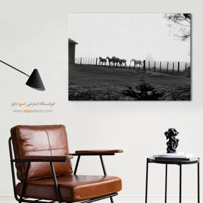 تابلو سیاه و سفید مینیمالیستی