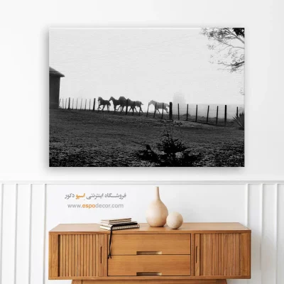 تابلو سیاه و سفید مینیمالیستی