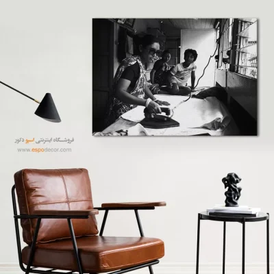 تابلو سیاه و سفید با طرح انتزاعی