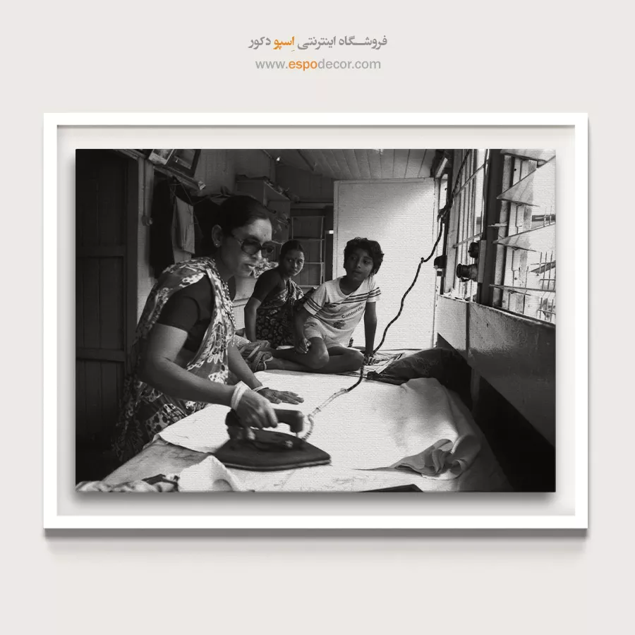 تابلو سیاه و سفید با طرح انتزاعی