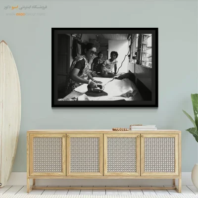 تابلو سیاه و سفید با طرح انتزاعی