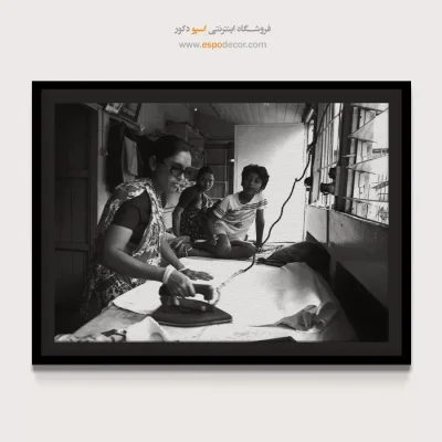 تابلو سیاه و سفید با طرح انتزاعی