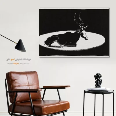 تابلو سیاه و سفید گرافیگی مینیمال - شاخص – تابلو سیاه و سفید - اسپو دکور