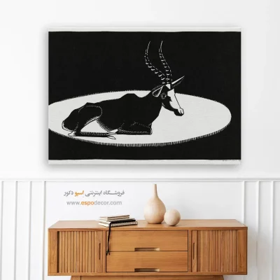 تابلو سیاه و سفید گرافیگی مینیمال - شاخص – تابلو سیاه و سفید - اسپو دکور