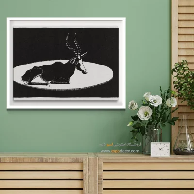 تابلو سیاه و سفید گرافیگی مینیمال - شاخص – تابلو سیاه و سفید - اسپو دکور