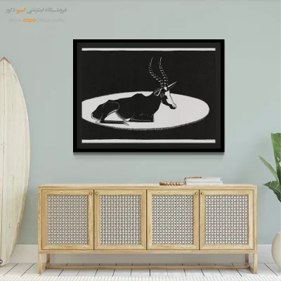 تابلو سیاه و سفید گرافیگی مینیمال - شاخص – تابلو سیاه و سفید - اسپو دکور