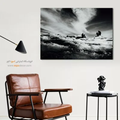 دکوراسیون داخلی با تابلو سیاه و سفید