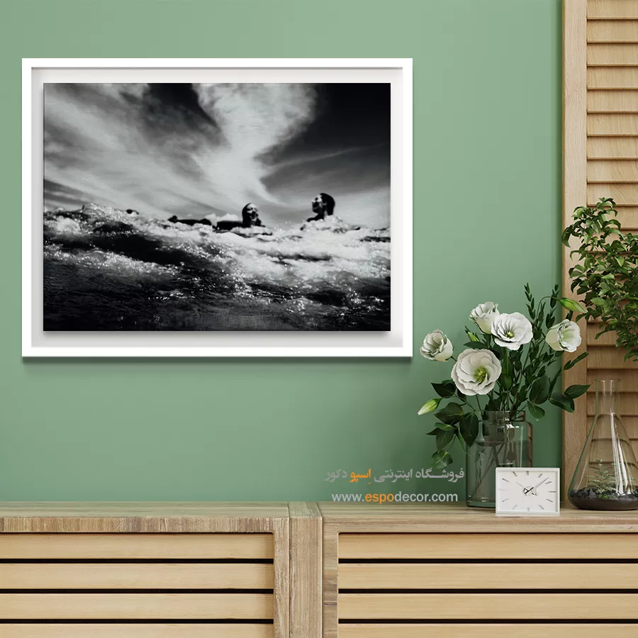 دکوراسیون داخلی با تابلو سیاه و سفید