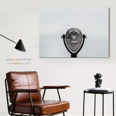 تابلو سیاه و سفید برای فضاهای هنری - تماشای افق – تابلو سیاه و سفید - اسپو دکور