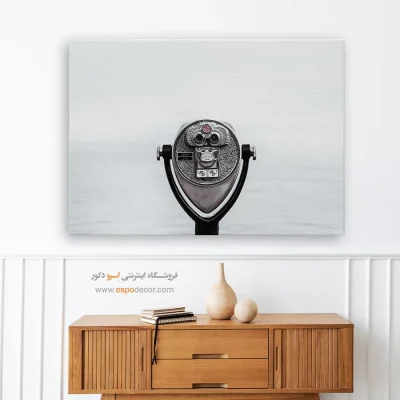 تابلو سیاه و سفید برای فضاهای هنری - تماشای افق – تابلو سیاه و سفید - اسپو دکور