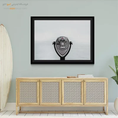 تابلو سیاه و سفید برای فضاهای هنری - تماشای افق – تابلو سیاه و سفید - اسپو دکور