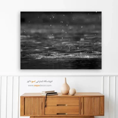 تابلو سیاه و سفید برای رستوران