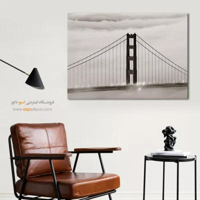 تابلو سیاه و سفید برای هدیه - در میان ابر – تابلو سیاه و سفید - اسپو دکور