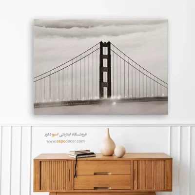 تابلو سیاه و سفید برای هدیه - در میان ابر – تابلو سیاه و سفید - اسپو دکور