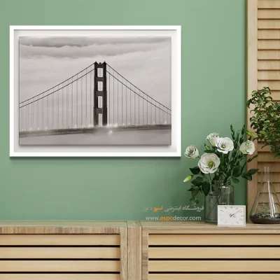 تابلو سیاه و سفید برای هدیه - در میان ابر – تابلو سیاه و سفید - اسپو دکور