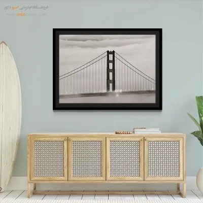 تابلو سیاه و سفید برای هدیه - در میان ابر – تابلو سیاه و سفید - اسپو دکور