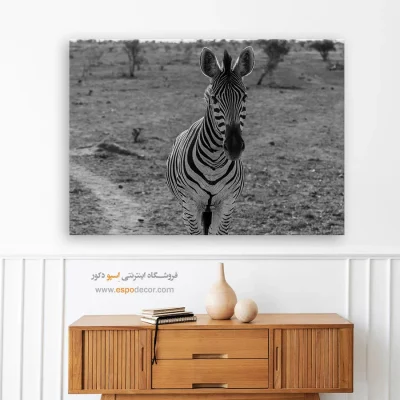 هویت – تابلو سیاه و سفید - تابلو بوم سیاه و سفید شیک - اسپو دکور