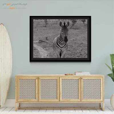 هویت – تابلو سیاه و سفید - تابلو بوم سیاه و سفید شیک - اسپو دکور