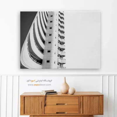 خرید تابلو برای دفتر معماری - ساختار سفید – تابلو سیاه و سفید - اسپو دکور