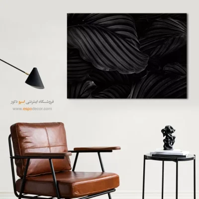 تابلو هنری سیاه و سفید مدرن