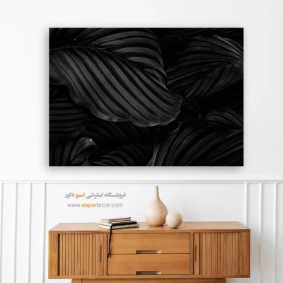 تابلو هنری سیاه و سفید مدرن