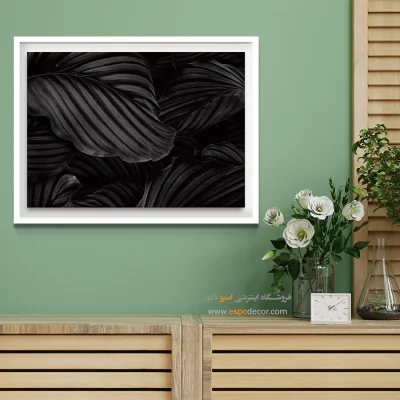 تابلو هنری سیاه و سفید مدرن
