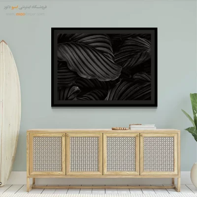 تابلو هنری سیاه و سفید مدرن