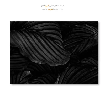 تابلو هنری سیاه و سفید مدرن